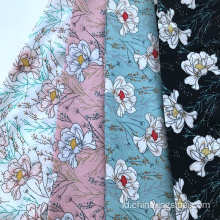 Desain Baru Floral Print Rayon Stock Lot Fabric